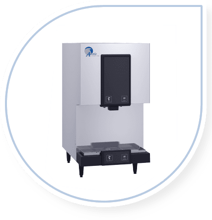 TD-DCM271-Ice-and-Water-Machine arctic cooler ice machine on droplet shape